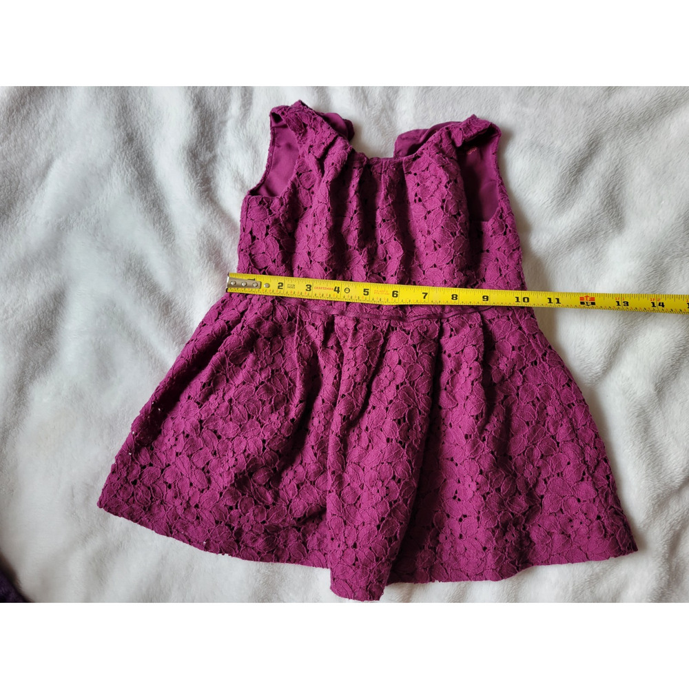 CHEROKEE GIRLS Dress Baby Girl 18 Months Violet Braided Lacing ALine - Picture 3 of 7